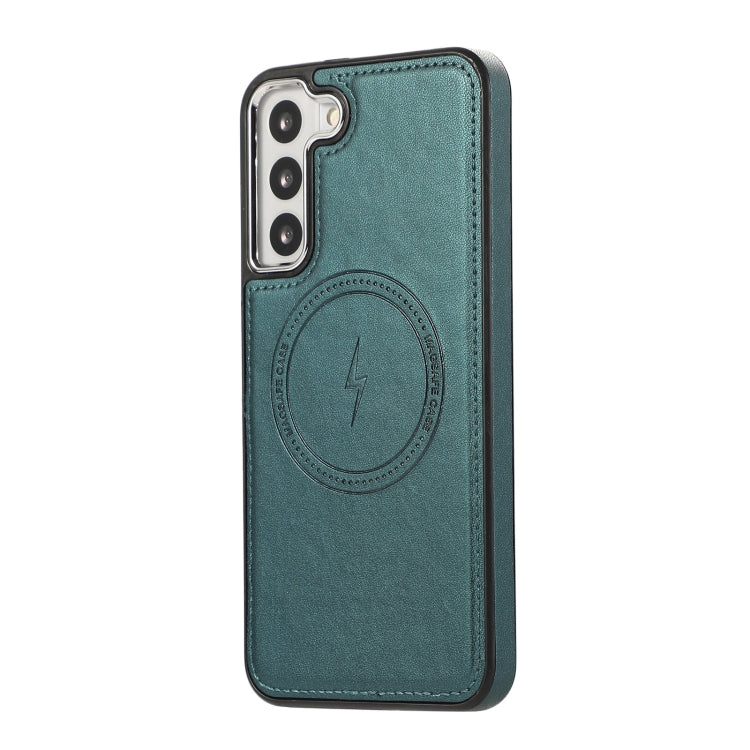 For Samsung Galaxy S23+ 5G Side Leather Magsafe Phone Case(Green) - Galaxy S23+ 5G Cases by PMC Jewellery | Online Shopping South Africa | PMC Jewellery