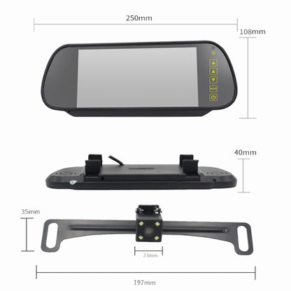 PZ709 437-W 7.0 inch TFT LCD Car External Wireless Rear View Monitor for Car Rearview Parking Video Systems - Rear View Cameras by PMC Jewellery | Online Shopping South Africa | PMC Jewellery | Buy Now Pay Later Mobicred