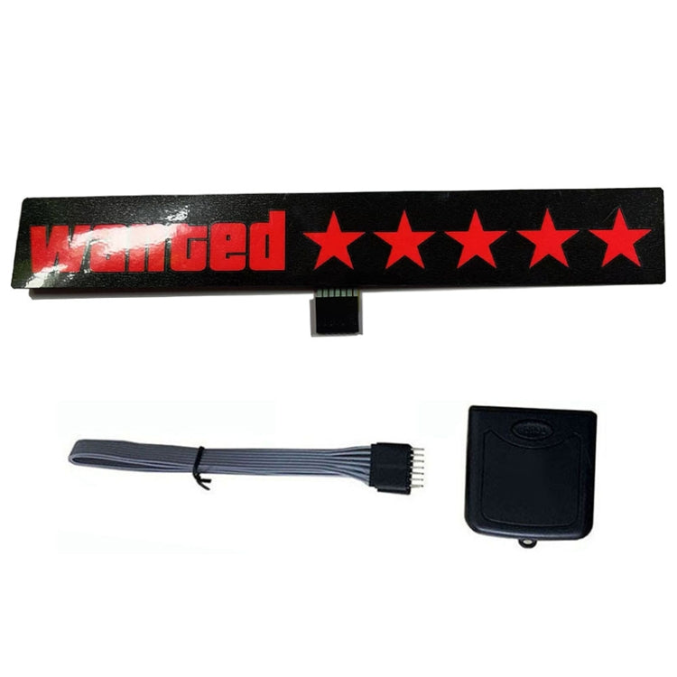 EL Luminous Car Stickers Cold Light Car Stickers Car Luminous Pattern Decoration(Wanted Red) - Decorative Sticker by PMC TechLife | Online Shopping South Africa | PMC TechLife | Buy Now Pay Later Mobicred