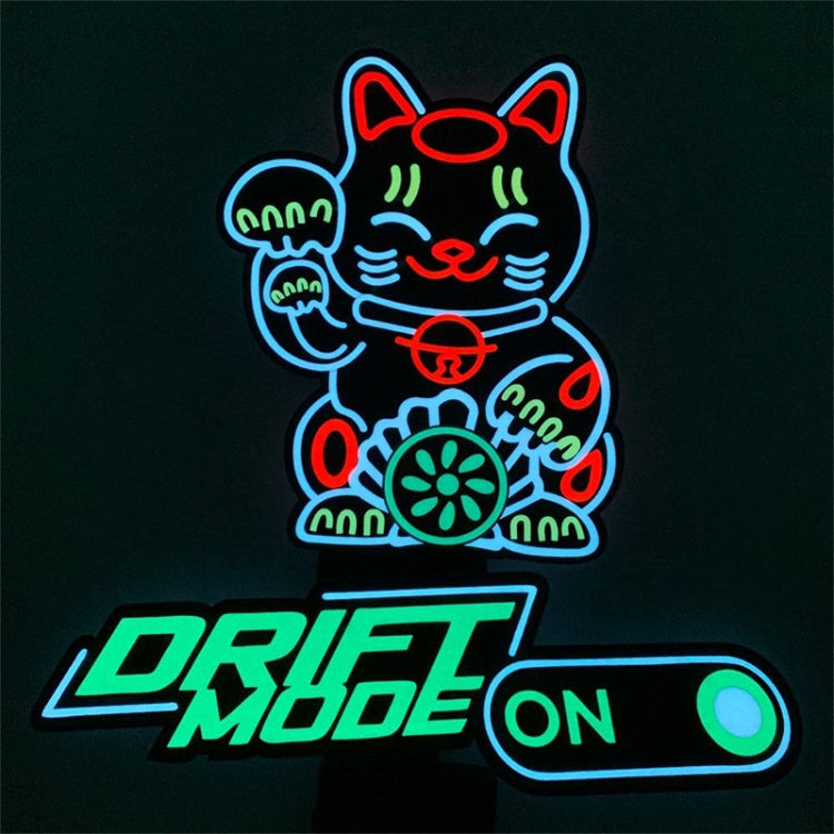 EL Luminous Car Stickers Cold Light Car Stickers Car Luminous Pattern Decoration(Wanted Ice Blue) - Decorative Sticker by PMC TechLife | Online Shopping South Africa | PMC TechLife | Buy Now Pay Later Mobicred