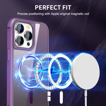 For iPhone 14 Pro Max MagSafe Magnetic Phone Case(Purple) - iPhone 14 Pro Max Cases by PMC Jewellery | Online Shopping South Africa | PMC Jewellery