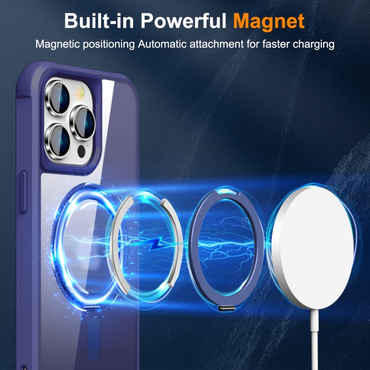 For iPhone 13 Pro MagSafe Magnetic Rotating Holder Phone Case(Klein Blue) - iPhone 13 Pro Cases by PMC TechLife | Online Shopping South Africa | PMC TechLife