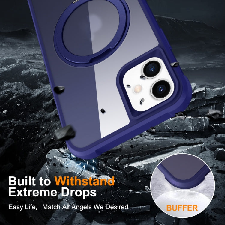 For iPhone 12 / 12 Pro MagSafe Magnetic Rotating Holder Phone Case(Klein Blue) - iPhone 12 / 12 Pro Cases by PMC TechLife | Online Shopping South Africa | PMC TechLife
