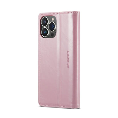 For iPhone 15 Pro CaseMe 003 Crazy Horse Texture Leather Phone Case(Rose Gold) - iPhone 15 Pro Cases by CaseMe | Online Shopping South Africa | PMC Jewellery | Buy Now Pay Later Mobicred