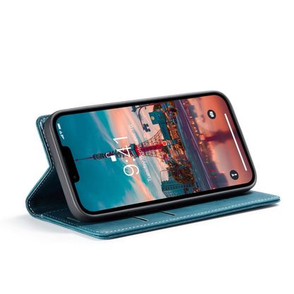 For iPhone 15 CaseMe 013 Multifunctional Horizontal Flip Leather Phone Case(Blue) - iPhone 15 Cases by CaseMe | Online Shopping South Africa | PMC Jewellery | Buy Now Pay Later Mobicred