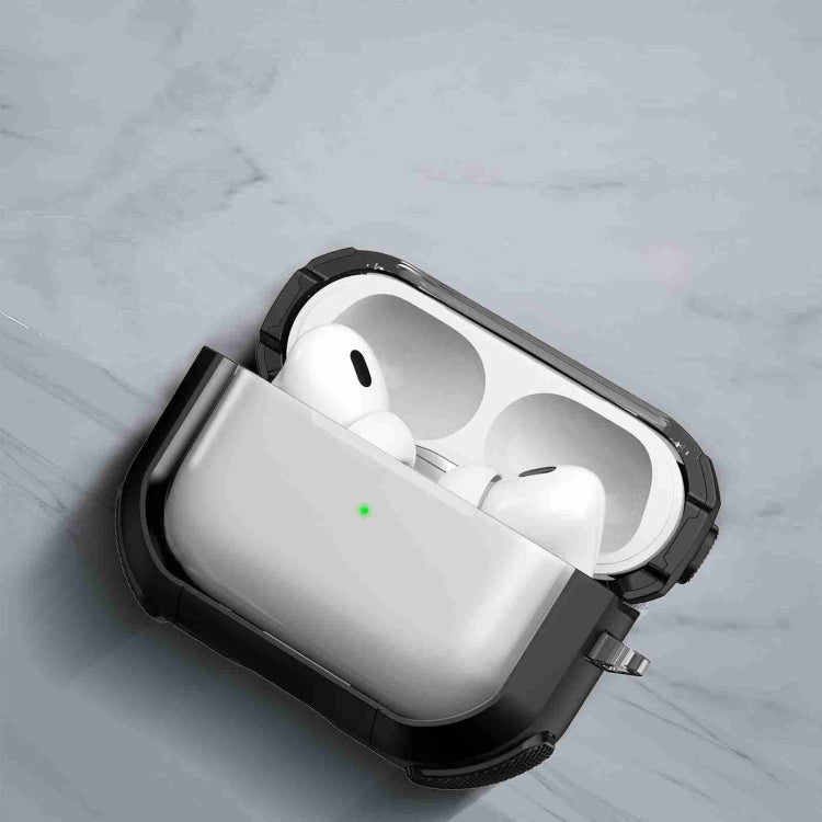 For AirPods Pro Thunder Transparent Armor Wireless Earphones Protective Case(Green) - For AirPods Pro by PMC Jewellery | Online Shopping South Africa | PMC Jewellery | Buy Now Pay Later Mobicred