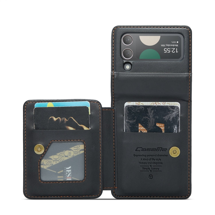 For Samsung Galaxy Z Flip3 5G CaseMe C22 PC+TPU Business Style RFID Anti-theft Leather Phone Case(Black) - Galaxy Phone Cases by CaseMe | Online Shopping South Africa | PMC Jewellery | Buy Now Pay Later Mobicred