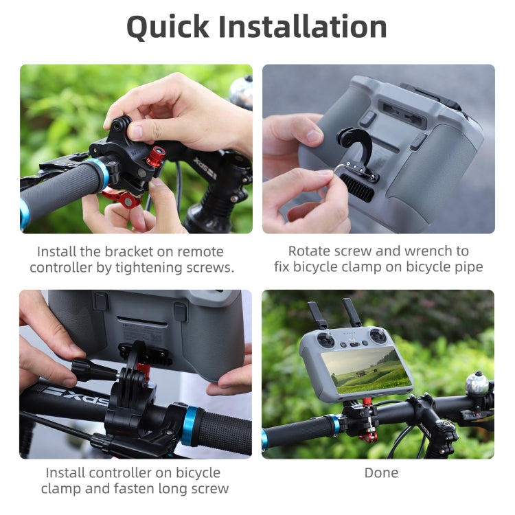 For DJI Air 3 / RC 2 Sunnylife ZJ669 Remote Control Riding Bracket(Black) - Other by Sunnylife | Online Shopping South Africa | PMC TechLife | Buy Now Pay Later Mobicred