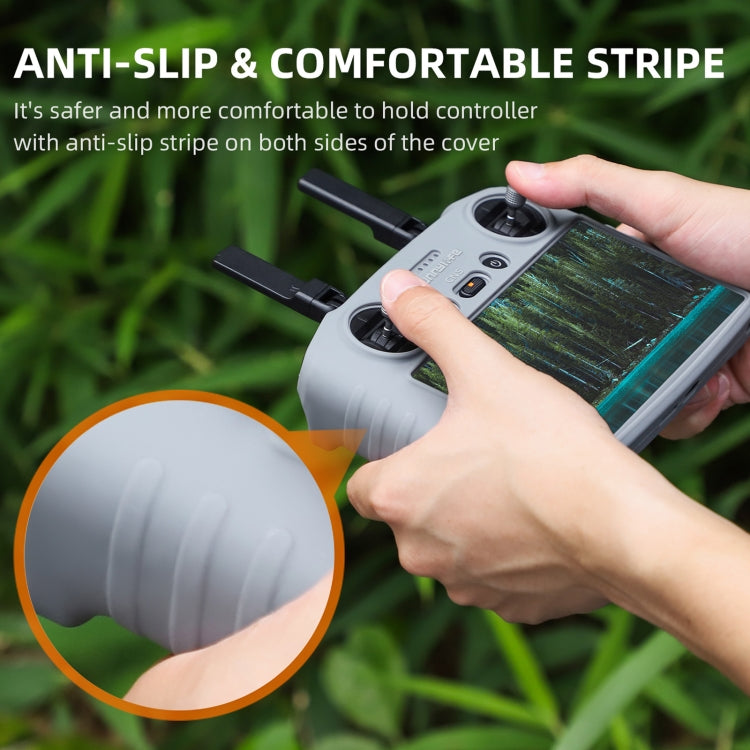 For DJI RC 2 Sunnylife Remote Control Shockproof Anti-scratch Silicone Case(Grey) - free shipping - PMC TechLife - Order now!
