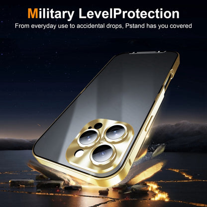 For iPhone 16 Pro Frosted Metal Phone Case(Gold) - iPhone 16 Pro Cases by PMC Jewellery | Online Shopping South Africa | PMC Jewellery | Buy Now Pay Later Mobicred