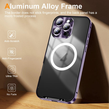 For iPhone 16 Pro Max Frosted Metal Phone Case(Purple) - iPhone 16 Pro Max Cases by PMC Jewellery | Online Shopping South Africa | PMC Jewellery | Buy Now Pay Later Mobicred