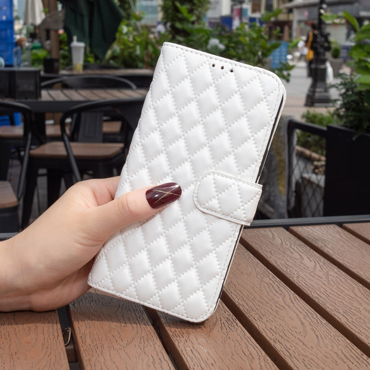 For Honor X7b Diamond Lattice Wallet Flip Leather Phone Case(White) - free shipping - PMC TechLife - Order now!