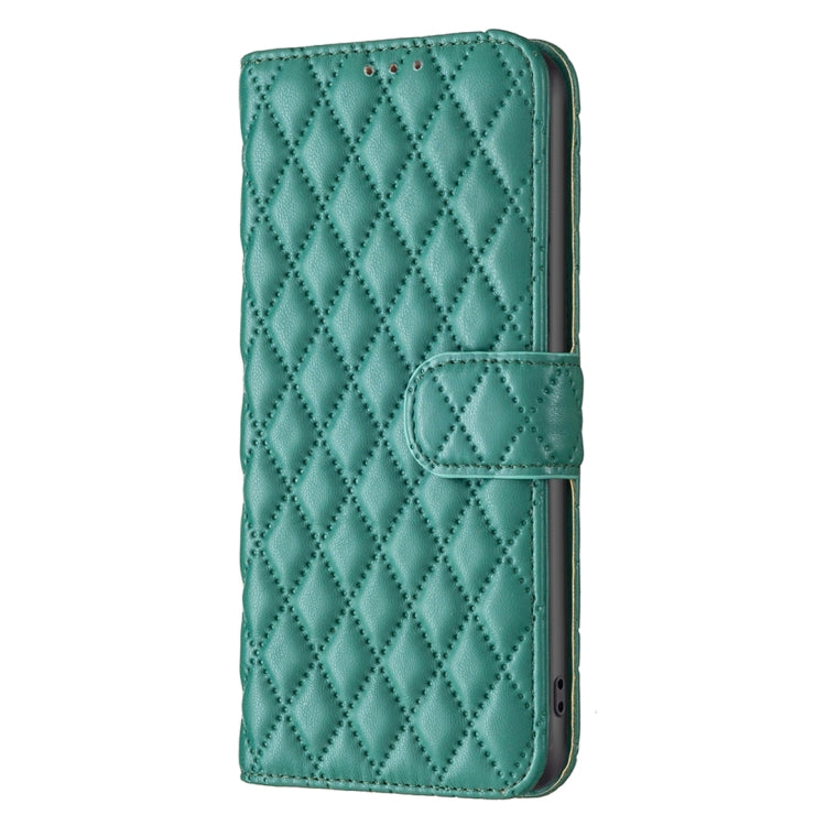 For Honor X7b Diamond Lattice Wallet Flip Leather Phone Case(Green) - Honor Cases by PMC TechLife | Online Shopping South Africa | PMC TechLife | Buy Now Pay Later Mobicred