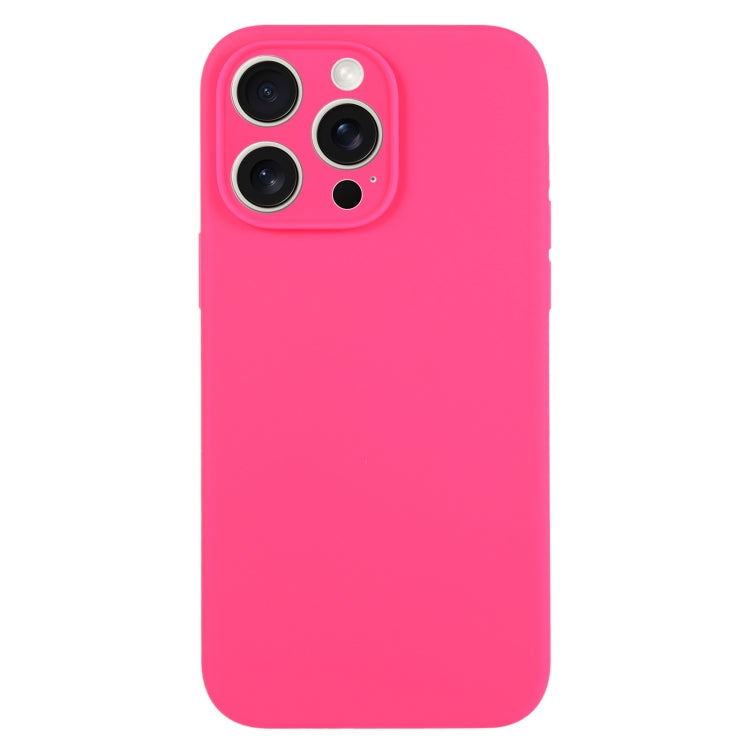 For iPhone 16 Pro Pure Color Liquid Silicone Fine Pore Phone Case(Fresh Pink) - iPhone 16 Pro Cases by PMC Jewellery | Online Shopping South Africa | PMC Jewellery | Buy Now Pay Later Mobicred