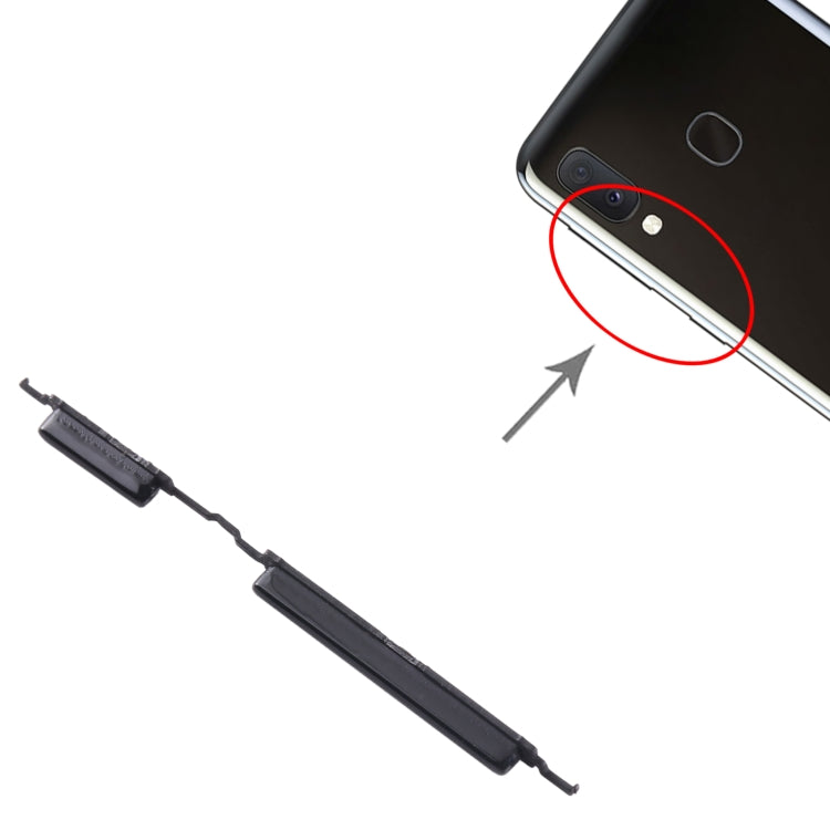 For Samsung Galaxy A20E SM-A202 10pcs Power Button + Volume Control Button(Black) - free shipping - PMc TechLife - Order now!