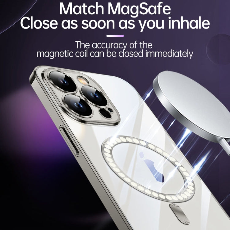 For iPhone 15 Plus SULADA MagSafe Plating TPU Shockproof Phone Soft Case(Black) - iPhone 15 Plus Cases by SULADA | Online Shopping South Africa | PMC TechLife | Buy Now Pay Later Mobicred