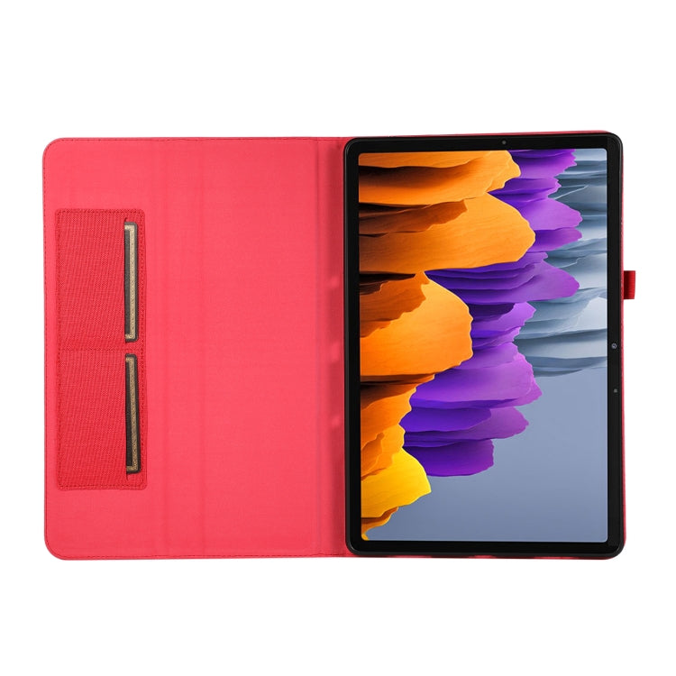 For Samsung Galaxy Tab S9+ / S10+ Horizontal Flip TPU + Fabric PU Leather Tablet Case(Red) - Other Galaxy Tab PC by PMC Jewellery | Online Shopping South Africa | PMC Jewellery | Buy Now Pay Later Mobicred