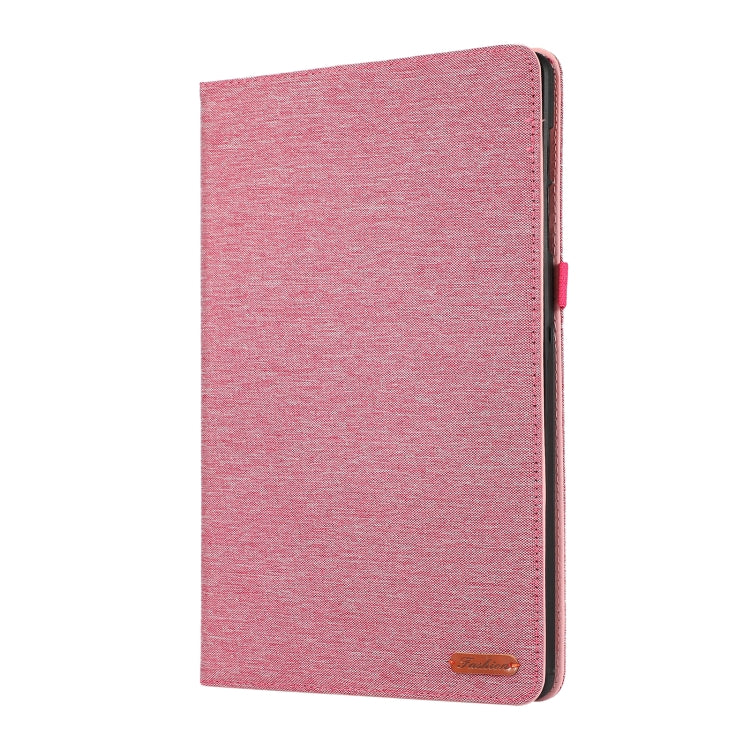 For Samsung Galaxy Tab S9+ / S10+ Horizontal Flip TPU + Fabric PU Leather Tablet Case(Rose Red) - Other Galaxy Tab PC by PMC Jewellery | Online Shopping South Africa | PMC Jewellery | Buy Now Pay Later Mobicred