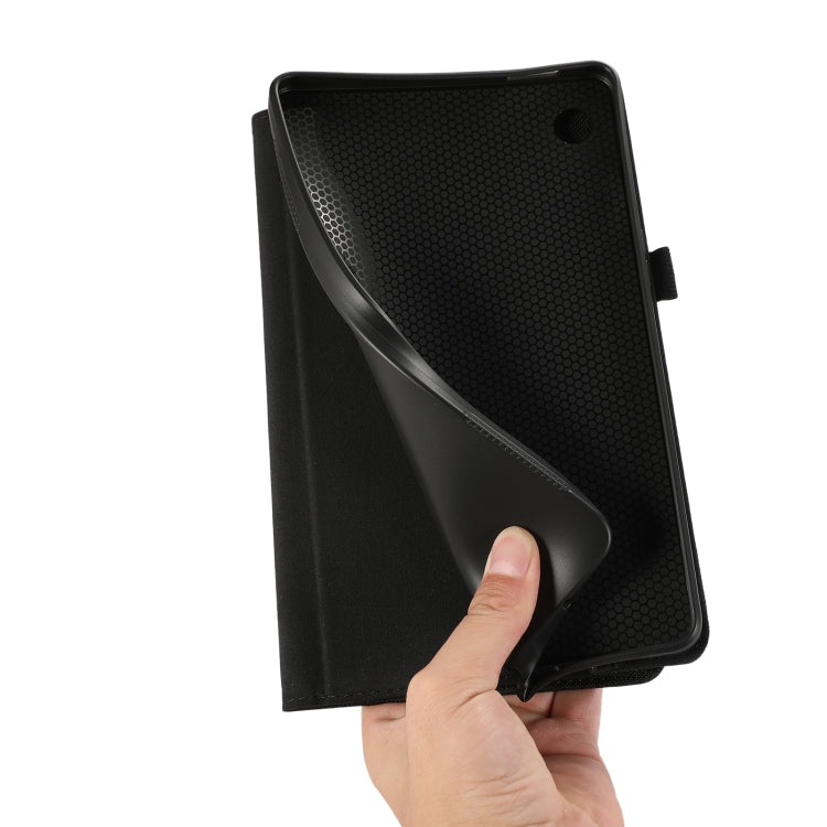 For Samsung Galaxy Tab A9+ Horizontal Flip TPU + Fabric PU Leather Tablet Case(Dark Blue) - Galaxy Tab A9+ by PMC TechLife | Online Shopping South Africa | PMC TechLife
