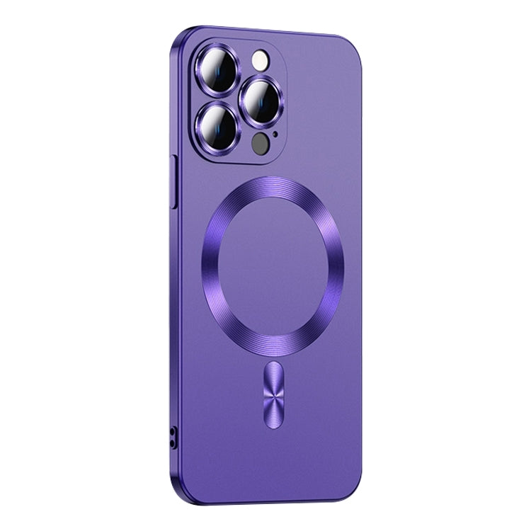 For iPhone 15 Pro Max Liquid Lens Protector Magsafe Phone Case(Dark Purple) - free shipping - PMC TechLife - Order now!