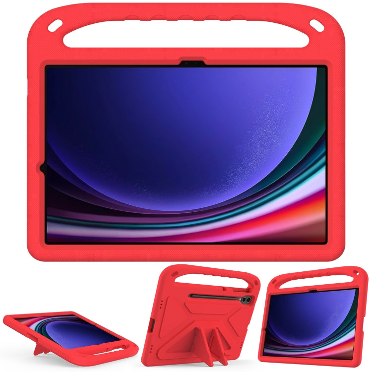 For Samsung Galaxy Tab S9+ Handle EVA Shockproof Tablet Case with Holder(Red) - Galaxy Tab S9+ Cases by PMC Jewellery | Online Shopping South Africa | PMC Jewellery | Buy Now Pay Later Mobicred