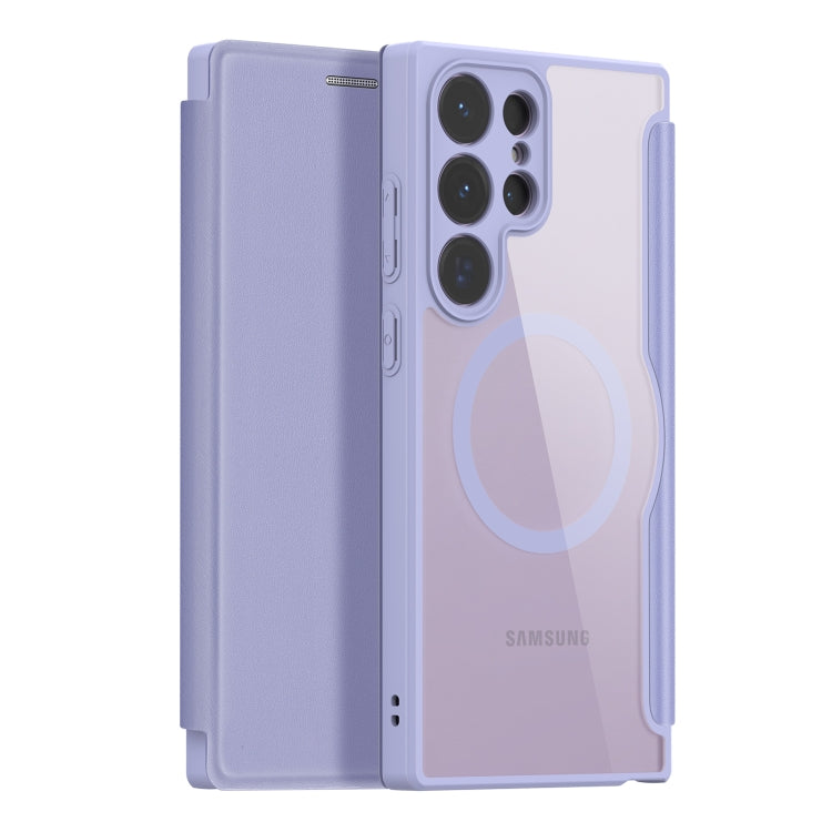 For Samsung Galaxy S23 Ultra 5G DUX DUCIS Skin X Pro Series Magsafe PC + TPU Phone Leather Case(Purple) - Galaxy S23 Ultra 5G Cases by DUX DUCIS | Online Shopping South Africa | PMC Jewellery