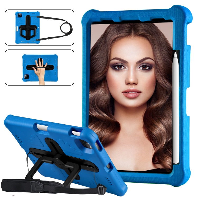 For iPad Pro 11 2024 Shield 360 Rotation Handle EVA Shockproof PC Tablet Case(Blue Black) - iPad Pro 11 2024 Cases by PMC TechLife | Online Shopping South Africa | PMC TechLife | Buy Now Pay Later Mobicred