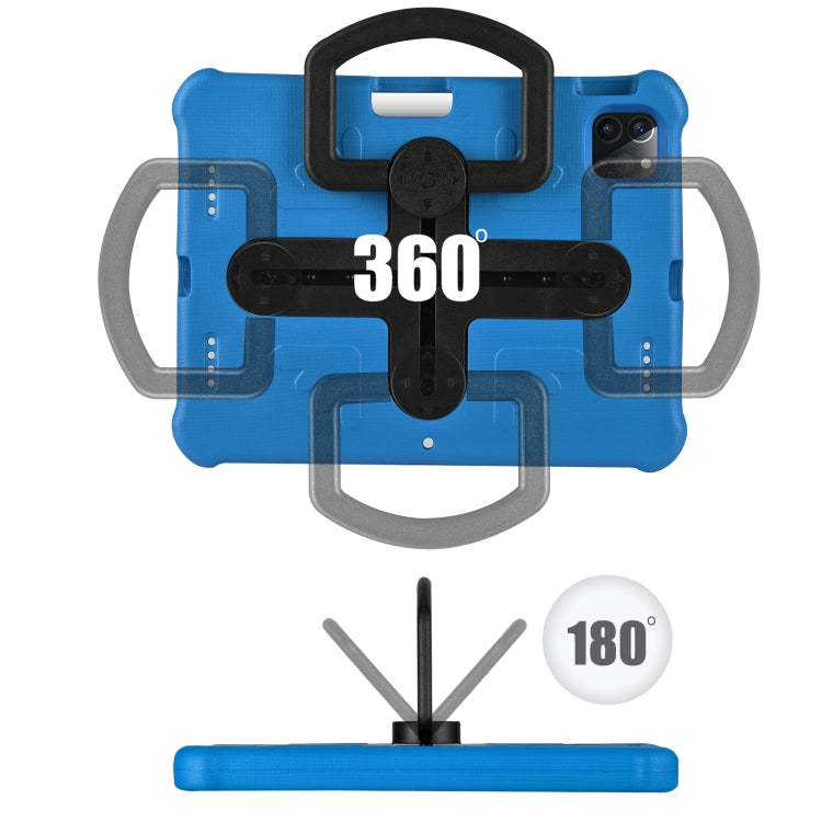 For iPad Pro 11 2024 Shield 360 Rotation Handle EVA Shockproof PC Tablet Case(Blue Black) - iPad Pro 11 2024 Cases by PMC TechLife | Online Shopping South Africa | PMC TechLife | Buy Now Pay Later Mobicred
