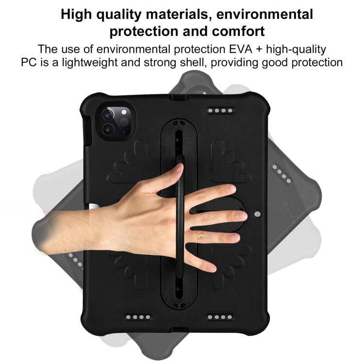For iPad Air 11 2024 Shield 360 Rotation Handle EVA Shockproof PC Tablet Case(Black) - iPad Air 11 2024 Cases by PMC TechLife | Online Shopping South Africa | PMC TechLife | Buy Now Pay Later Mobicred