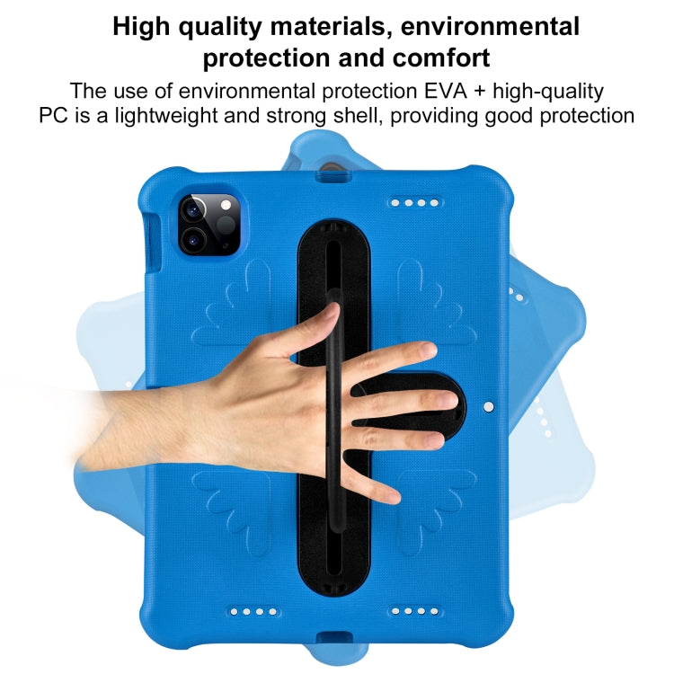 For iPad Air 11 2024 Shield 360 Rotation Handle EVA Shockproof PC Tablet Case(Blue Black) - iPad Air 11 2024 Cases by PMC Jewellery | Online Shopping South Africa | PMC Jewellery | Buy Now Pay Later Mobicred