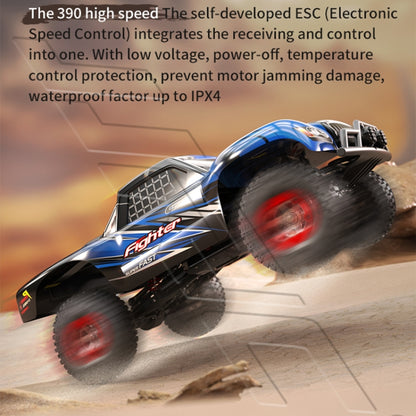 JJR/C Q39C 2.4G Four-wheel Drive High-speed Climbing Carbon Brush Motor RC Desert Off-Road Truck(Green) - RC Cars by JJR/C | Online Shopping South Africa | PMC Jewellery | Buy Now Pay Later Mobicred