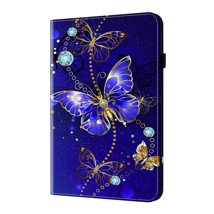 For Samsung Galaxy Tab S9 Ultra Crystal Texture Painted Leather Tablet Case(Diamond Butterflies) - Galaxy Tab S9 Ultra Cases by PMC Jewellery | Online Shopping South Africa | PMC Jewellery | Buy Now Pay Later Mobicred