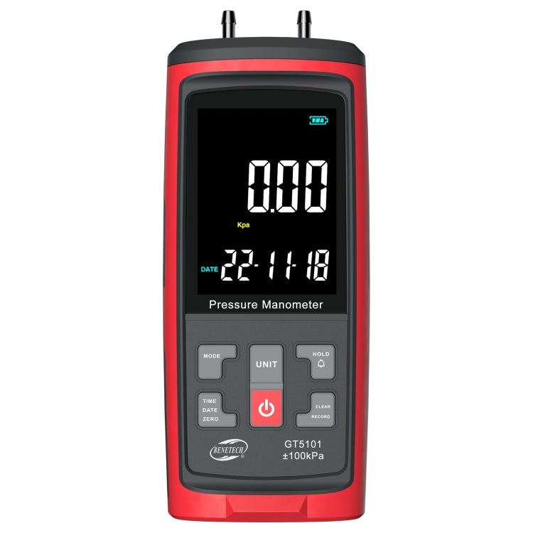 BENETECH GT5101 LCD Display Differential Pressure Meter, Specification:100KPa - Other Tester Tool by BENETECH | Online Shopping South Africa | PMC Jewellery | Buy Now Pay Later Mobicred