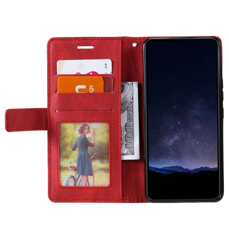 For Google Pixel 9 Pro Skin Feel Splicing Leather Phone Case(Red) - Google Cases by PMC Jewellery | Online Shopping South Africa | PMC Jewellery | Buy Now Pay Later Mobicred