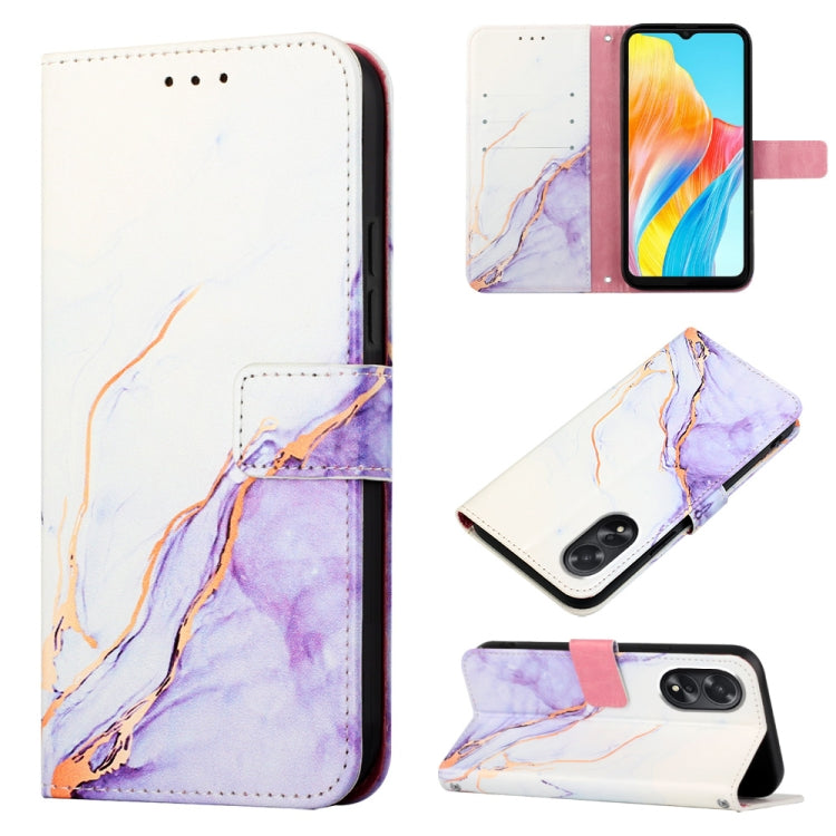 For OPPO A38 4G Global PT003 Marble Pattern Flip Leather Phone Case(LS006) - A38 Cases by PMC Jewellery | Online Shopping South Africa | PMC Jewellery | Buy Now Pay Later Mobicred