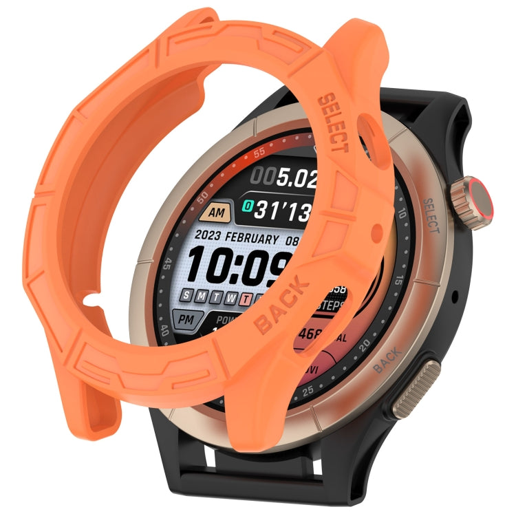 For Amazfit Cheetah / Cheetah Pro Armor Hollow Watch Protective Case(Orange) - Watch Cases by PMC TechLife | Online Shopping South Africa | PMC TechLife