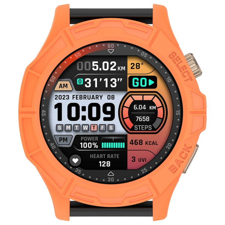 For Amazfit Cheetah / Cheetah Pro Armor Hollow Watch Protective Case(Orange) - Watch Cases by PMC TechLife | Online Shopping South Africa | PMC TechLife