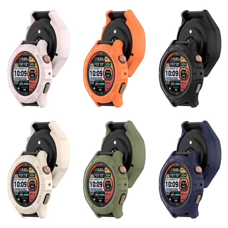 For Amazfit Cheetah / Cheetah Pro Armor Hollow Watch Protective Case(Orange) - Watch Cases by PMC TechLife | Online Shopping South Africa | PMC TechLife