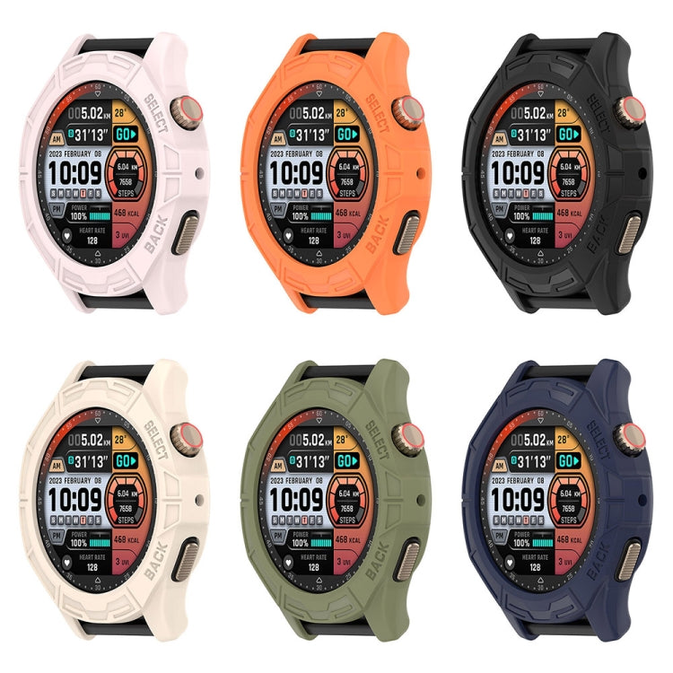 For Amazfit Cheetah / Cheetah Pro Armor Hollow Watch Protective Case(Orange) - Watch Cases by PMC TechLife | Online Shopping South Africa | PMC TechLife