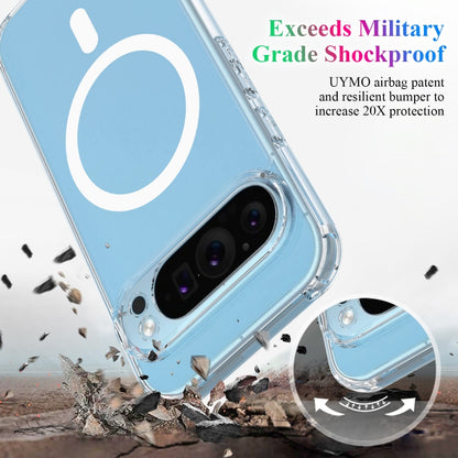 For Google Pixel 9 Pro XL MagSafe Clear Acrylic PC Hybrid TPU Phone Case(Transparent) - Google Cases by PMC Jewellery | Online Shopping South Africa | PMC Jewellery | Buy Now Pay Later Mobicred