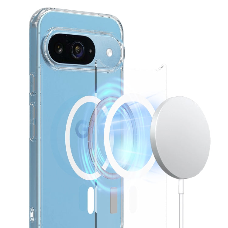 For Google Pixel 9 MagSafe Clear Acrylic PC Hybrid TPU Phone Case(Transparent) - Google Cases by PMC Jewellery | Online Shopping South Africa | PMC Jewellery | Buy Now Pay Later Mobicred