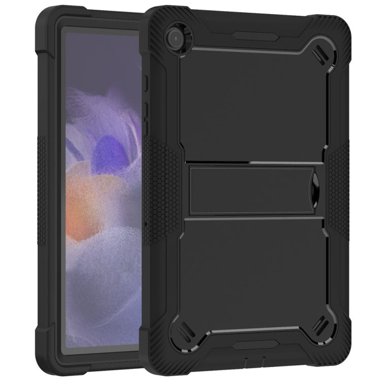 For Samsung Galaxy Tab A9+ Shockproof Silicone Hybrid PC Tablet Case with Holder(Black) - free shipping - PMC TechLife - Order now!