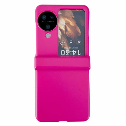For OPPO Find N3 Flip Three-stage Pearlescent Paint PC Shockproof Phone Case(Red) - Find N3 Flip Cases by PMC Jewellery | Online Shopping South Africa | PMC Jewellery