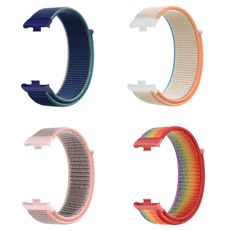 For Xiaomi Smart Band 9 Pro / 8 Pro Nylon Loop Watch Band(Dark Navy Blue) - Watch Bands by PMc TechLife | Online Shopping South Africa | PMc TechLife | Buy Now Pay Later Mobicred