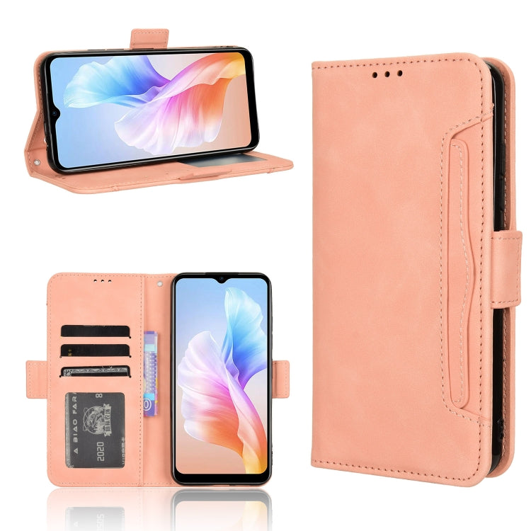 For Doogee X98 Skin Feel Calf Texture Card Slots Leather Phone Case(Pink) - Doogee Cases by PMC Jewellery | Online Shopping South Africa | PMC Jewellery | Buy Now Pay Later Mobicred