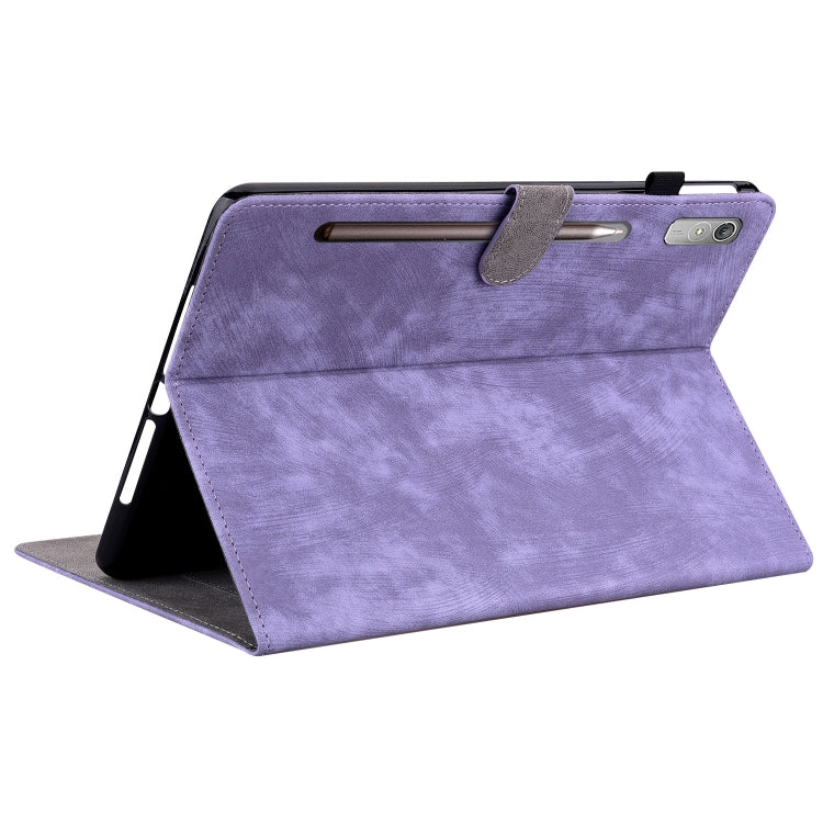 For Lenovo Tab P12 Tiger Pattern Flip Leather Tablet Case(Purple) - Lenovo by PMC TechLife | Online Shopping South Africa | PMC TechLife | Buy Now Pay Later Mobicred