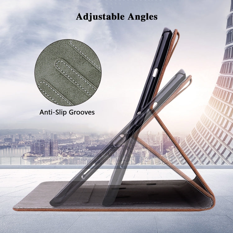 For Honor Pad 9 12.1 Embossed Tiger Pattern Leather Tablet Case(Brown) - Honor by PMC TechLife | Online Shopping South Africa | PMC TechLife | Buy Now Pay Later Mobicred