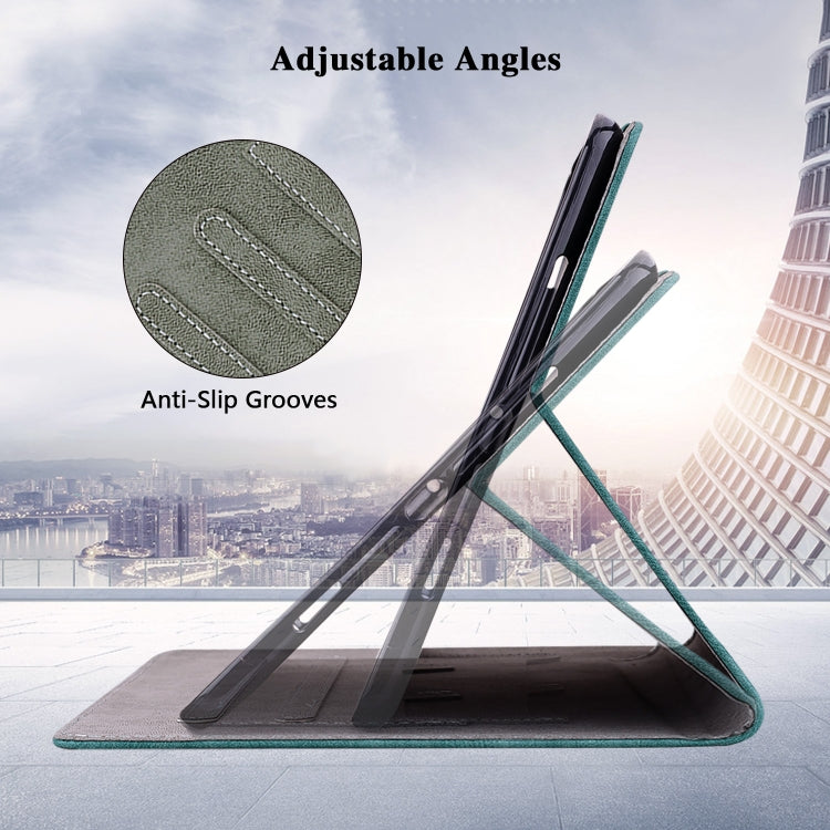 For Honor Pad 9 12.1 Embossed Tiger Pattern Leather Tablet Case(Dark Green) - Honor by PMC TechLife | Online Shopping South Africa | PMC TechLife | Buy Now Pay Later Mobicred