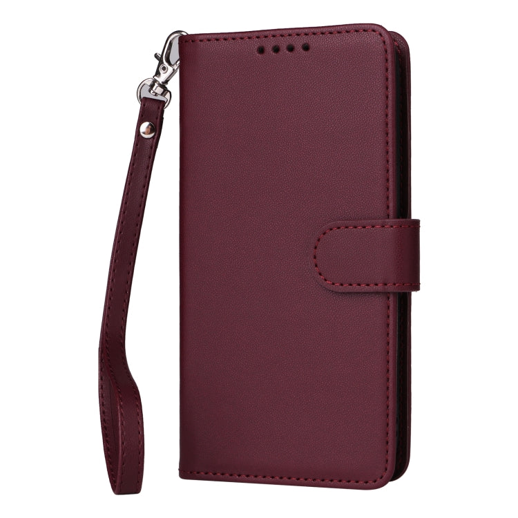 For iPhone 16 Plus BETOPNICE BN-005 2 in 1 Detachable Imitate Genuine Leather Phone Case(Wine Red) - iPhone 16 Plus Cases by BETOPNICE | Online Shopping South Africa | PMC Jewellery | Buy Now Pay Later Mobicred