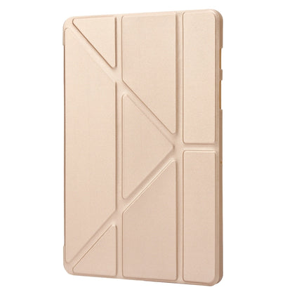 For Samsung Galaxy Tab S9 Deformation Silicone Leather Tablet Case(Gold) - Galaxy Tab S9 Cases by PMC Jewellery | Online Shopping South Africa | PMC Jewellery | Buy Now Pay Later Mobicred